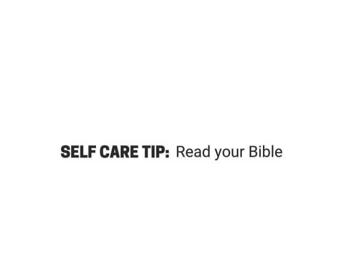 READ YOUR BIBLE EVERYDAY.