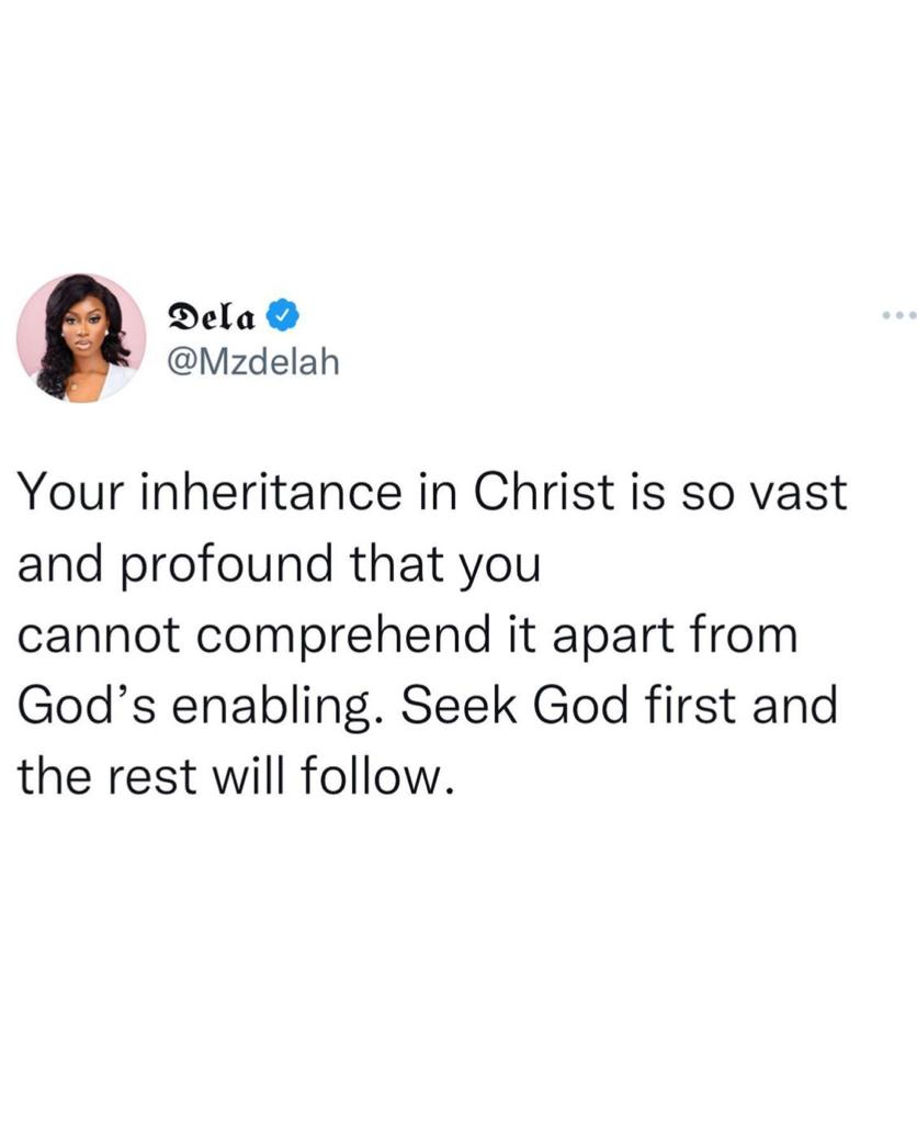 SEEK GOD FIRST.