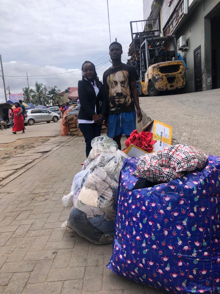 DONATION TO KANESHIE HOMELESS PEOPLE.