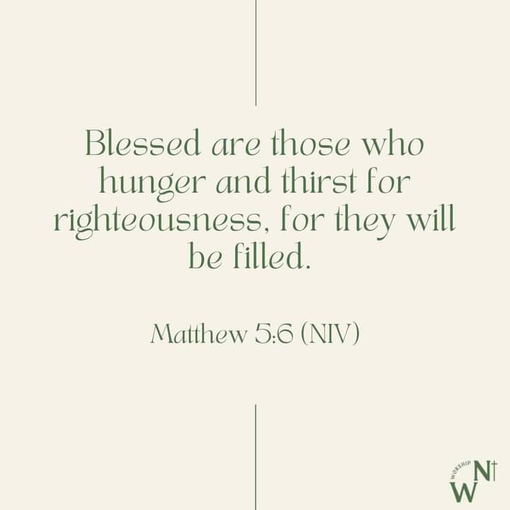 THIRST FOR RIGHTEOUSNESS
