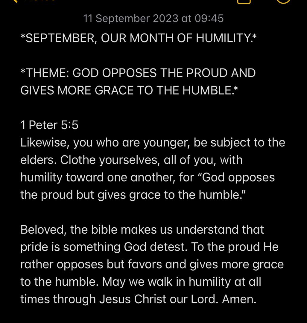 GOD OPPOSES THE PROUD AND GIVES MORE GRACE TO THE HUMBLE.