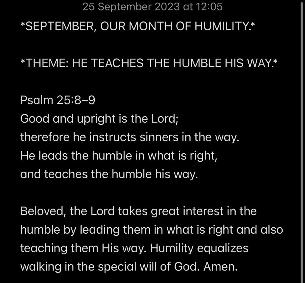 HE TEACHES THE HUMBLE HIS WAY.